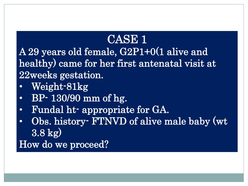 Gestational Diabetes Mellitus