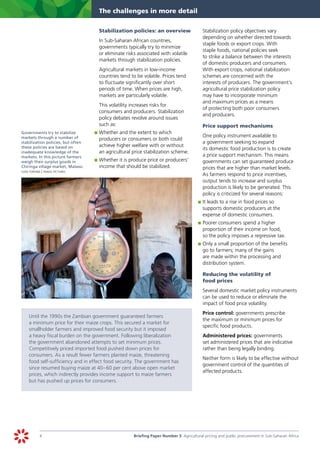 Agricultural pricing and public procurement in Sub-Saharan Africa | PDF