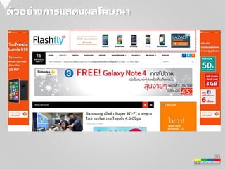 by iTubb.net 
ตัวอย่างการแสดงผลโฆษณา 
20 
 