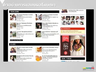 by iTubb.net 
ตัวอย่างการแสดงผลโฆษณา 
24 
 