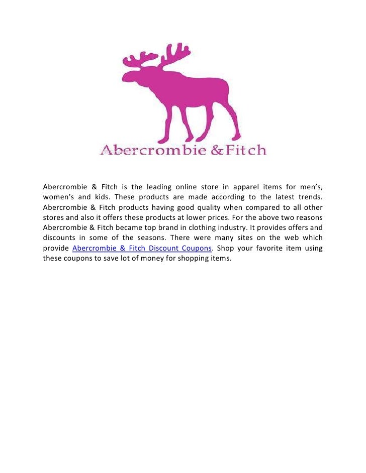 Abercrombie n fitch coupons