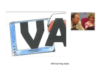 VAK learning styles

 