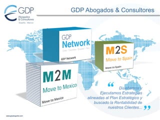 GDP Abogados & Consultores

“

Diseñamos y
Ejecutamos Estrategias
alineadas al Plan Estratégico y
buscado la Rentabilidad de
nuestros Clientes...

’’

 