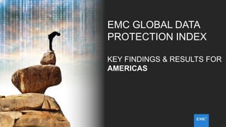 1© Copyright 2014 EMC Corporation. All rights reserved.© Copyright 2014 EMC Corporation. All rights reserved.
EMC GLOBAL DATA
PROTECTION INDEX
KEY FINDINGS & RESULTS FOR
AMERICAS
 