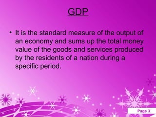 PPT OF GROSS DOMESTIC PRODUCT-MACRO ECONOMICS | PPT