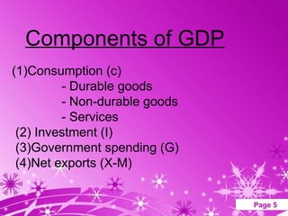 PPT OF GROSS DOMESTIC PRODUCT-MACRO ECONOMICS | PPT