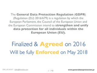 GDPR Basics - General Data Protection Regulation | PDF