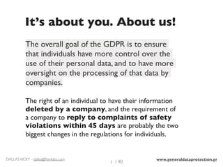 GDPR Basics - General Data Protection Regulation | PDF