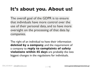 GDPR Basics - General Data Protection Regulation
