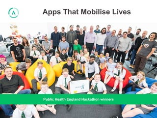 Apps That Mobilise Lives
4
Public Health England Hackathon winners
 