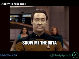 @LibertyAppsUK@CYBERTALKLDN
Ability to respond?
 