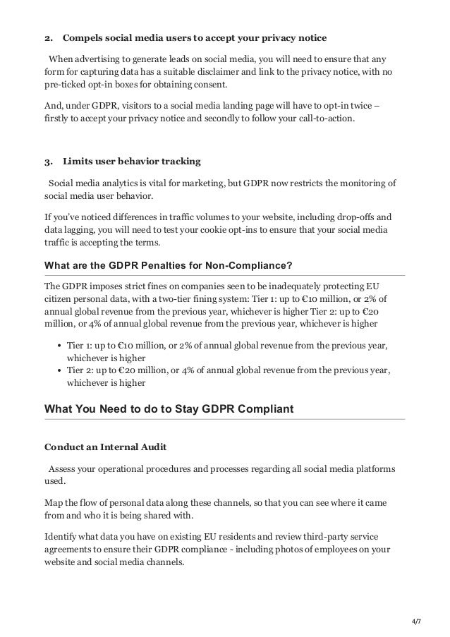 GDPR's Impact on Social Media - Everything You Need to Know | PDF