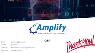 Q&AEmail: jdemicco@aimg.com
Twitter: @demicco
LinkedIn: www.linkedin.com/in/joedemicco
Company: www.aimg.com
 