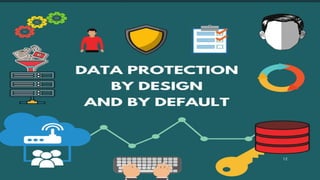 DATA PROTECTION BY DESIGN AND
DEFAULT
12
 