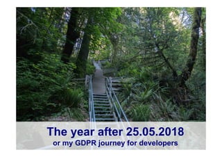 © Computer-Zauber
The year after 25.05.2018
or my GDPR journey for developers
 