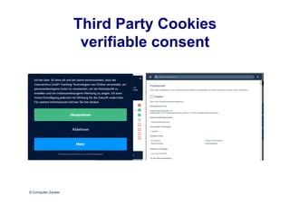 © Computer-Zauber
Third Party Cookies
verifiable consent
 