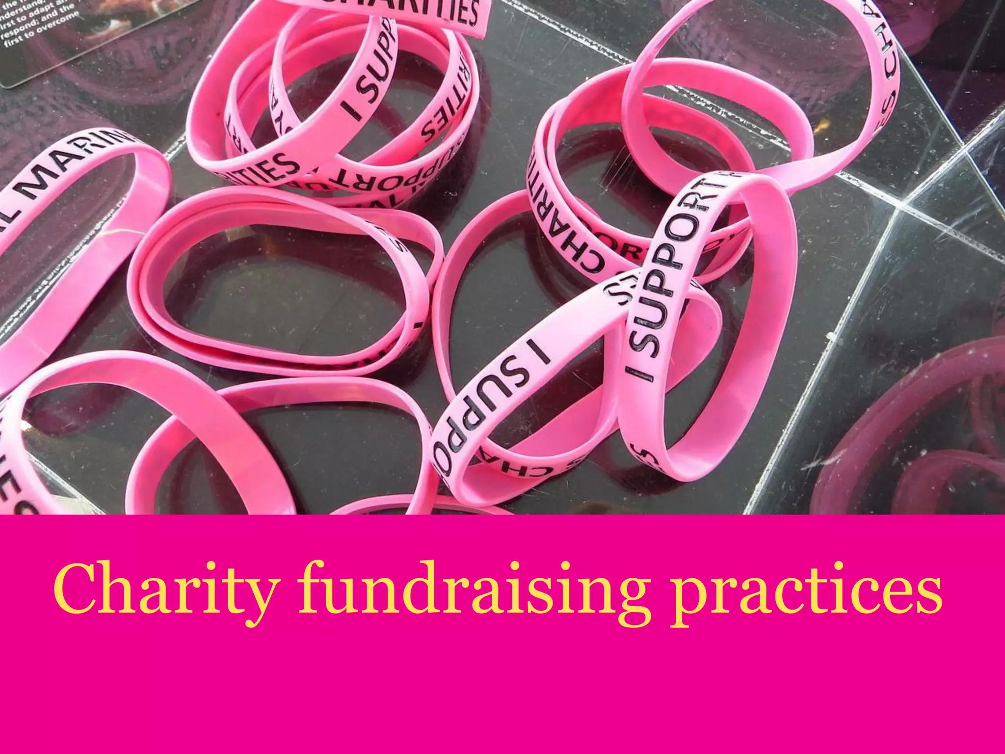 Charity fundraising practices
 