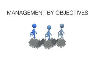 MANAGEMENT BY OBJECTIVES
 