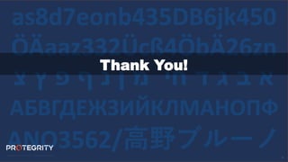 30
30
ÖÄaaz332Ücß4ÖbÄ26zn
ANO3562/高野ブルーノ
as8d7eonb435DB6jk450
АБВГДЕЖЗИЙКЛМAНОПФ
‫צ‬ ‫ץ‬ ‫פ‬ ‫ף‬ ‫נ‬ ‫ן‬ ‫מ‬ ‫חי‬ ‫ד‬ ‫ג‬ ‫ב‬ ‫א‬
Thank You!
 