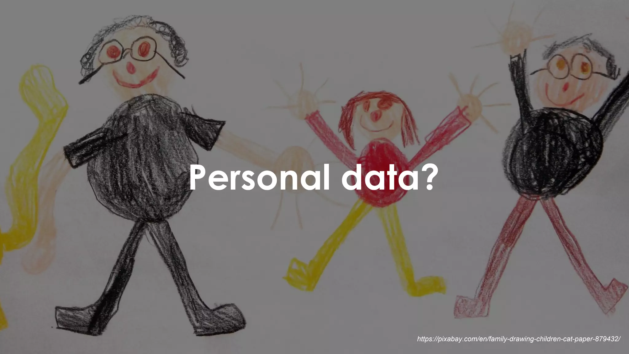 9
Personal data?
https://pixabay.com/en/family-drawing-children-cat-paper-879432/
 