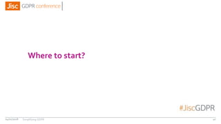 Where to start?
04/01/2018 40Simplifying GDPR
 