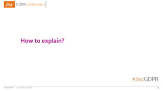 How to explain?
04/01/2018 55Simplifying GDPR
 