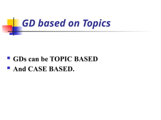 gd presentation techniques and guide.ppt