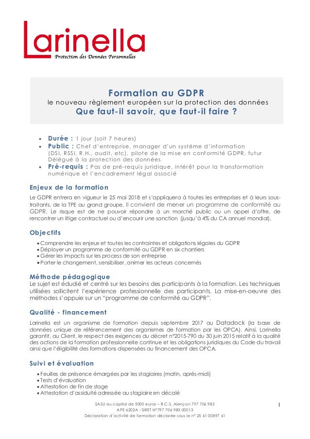Déclaration dformation Déclaration dformation