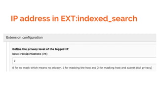 IP address in EXT:indexed_search
 