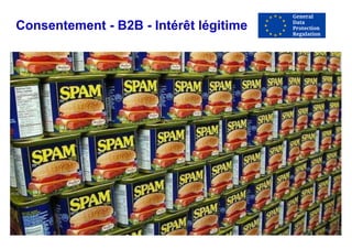 Consentement - B2B - Intérêt légitime
 