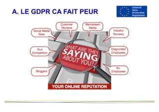 A. LE GDPR CA FAIT PEUR
 