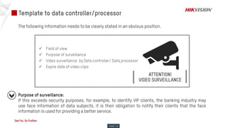 Hikvision General Data Protection Regulations (GDPR) | PDF