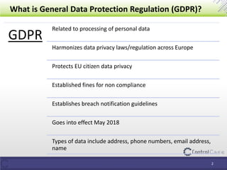 EU's General Data Protection Regulation (GDPR) | PPTX
