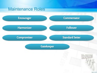 Maintenance Roles
 