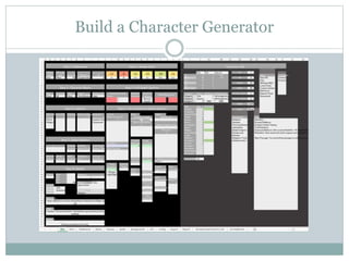 Build a Character Generator
 