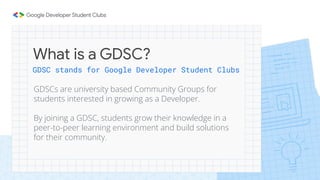 GDSC IIT Goa Info Session Slides | PDF