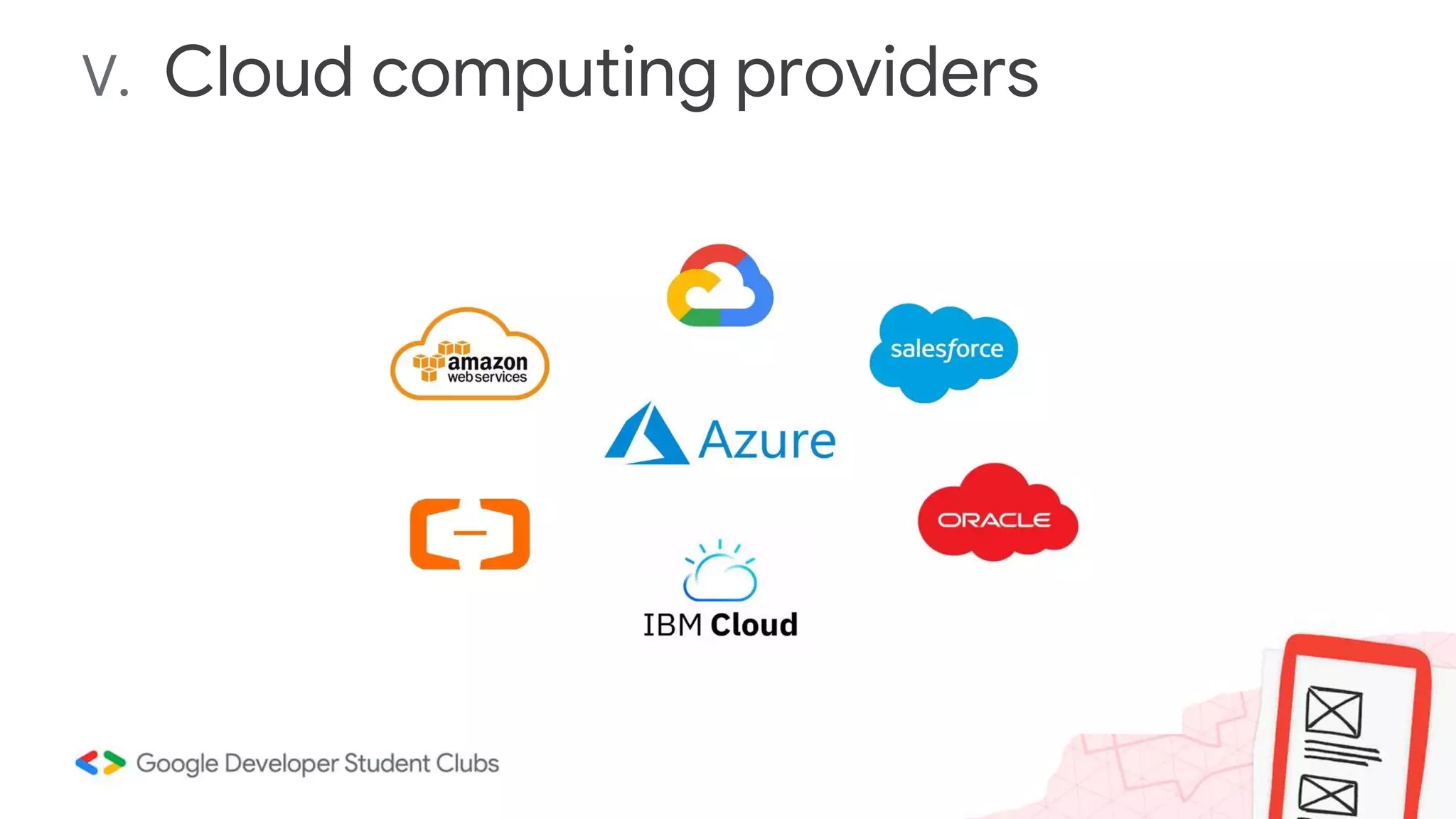 V. Cloud computing providers
 