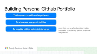 GDSC - Level up your Portfolio with GitHub.pdf
