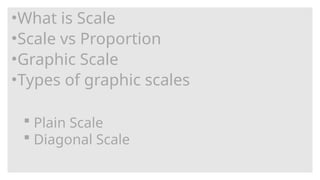 Geometrical Drawing: A presentation on graphic Scales | PPTX