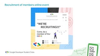 Recruitment of members online event
 