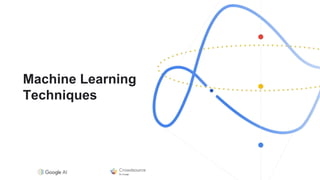 Machine Learning
Techniques
 