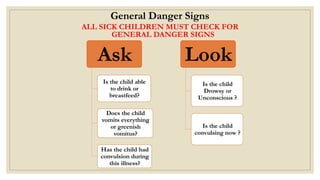 Generalized Unwell general danger sign, approach to unwell children under 5 | PPTX