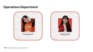 Operations Department
 