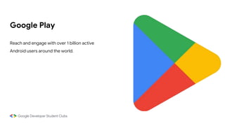 Google Play
Reach and engage with over 1 billion active
Android users around the world.
 