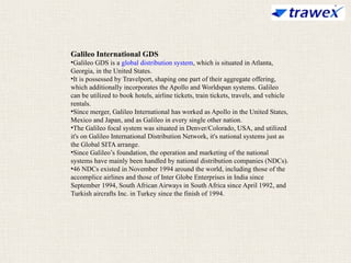 GDS SYSTEM | GLOBAL DISTRIBUTION SYSTEM | PPTX