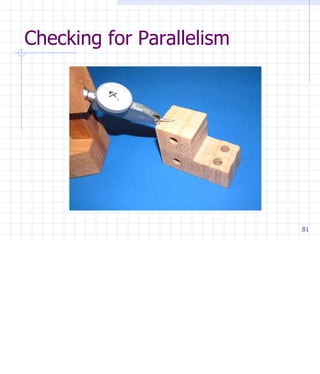 Parallelism Checking Instrument Geometric dimensioning and tolerancing (GD&T) | PPTX