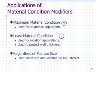 Geometric dimensioning and tolerancing (GD&T) | PPTX