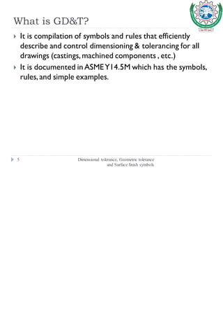 Geometric Dimensioning and Tolerancing | PDF