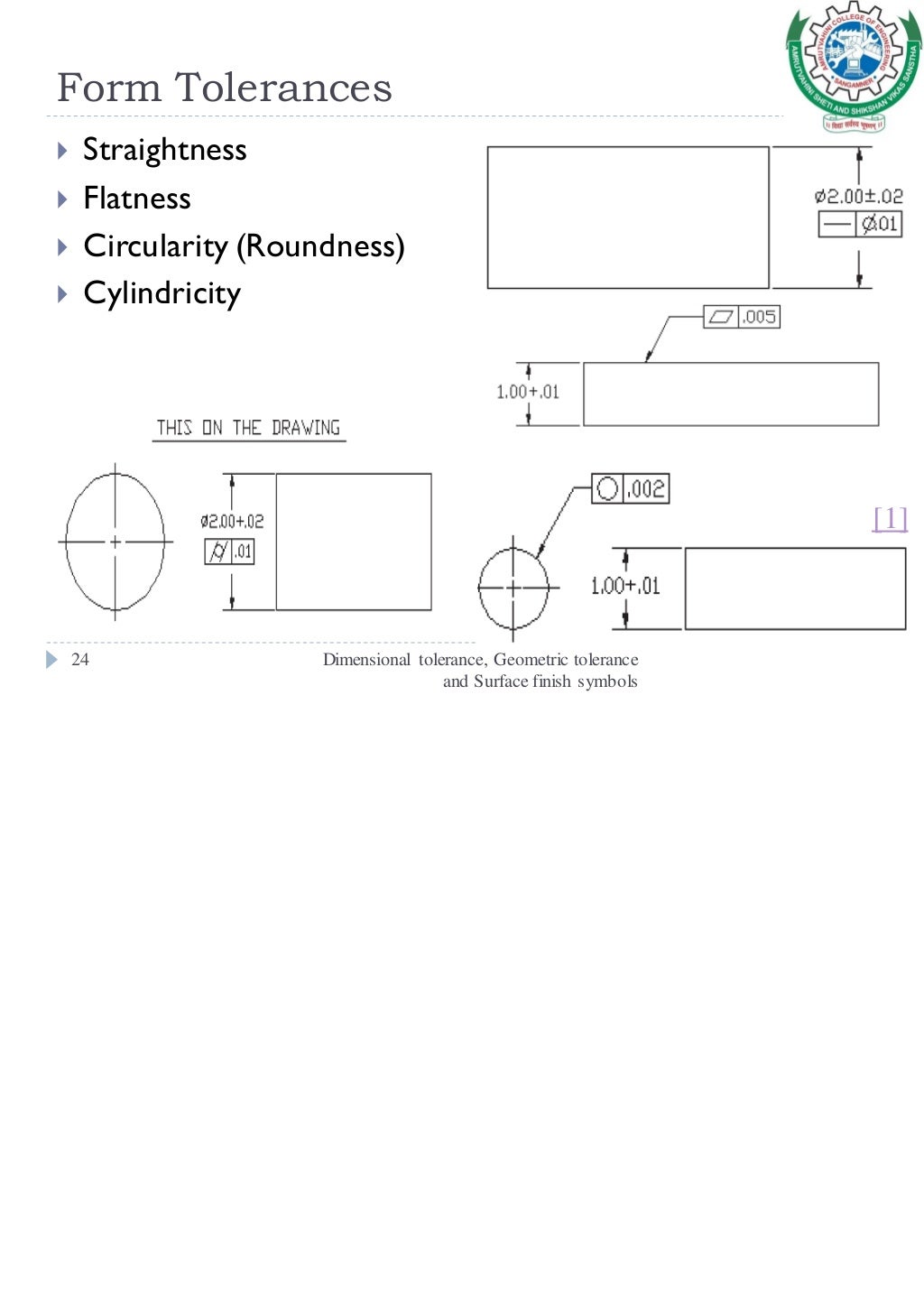 Geometric Dimensioning and Tolerancing