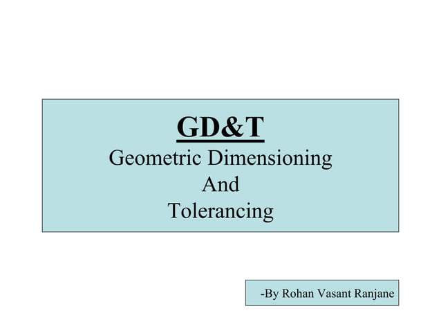 GD&T- Geometric Dimensioning and Tolerancing | PDF | 3-D Graphics ...